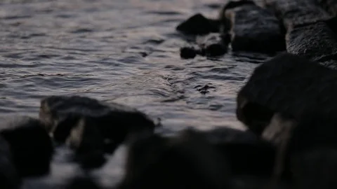 Ohio River at dawn Stock Footage 73338423