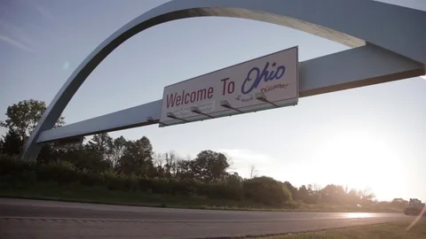 Ohio Sign 1 Stock Footage 79032375
