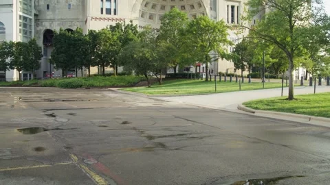 Ohio Stadium on the campus of Ohio State University in Columbus, Ohio. Stock-Footage 341362076