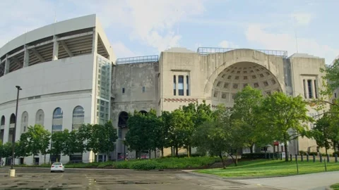 Ohio Stadium on the campus of Ohio State University. Stock Footage 341478390