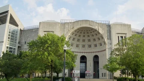 Ohio Stadium on the campus of Ohio State University. Stock Footage 341480623