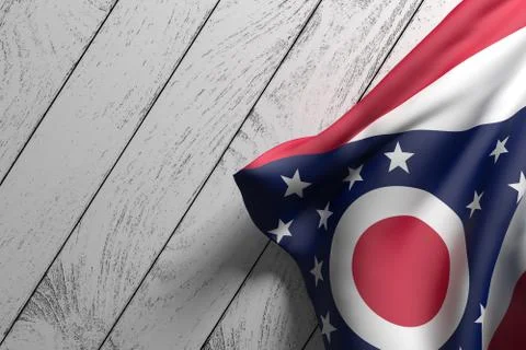 Ohio State flag Stock Illustration