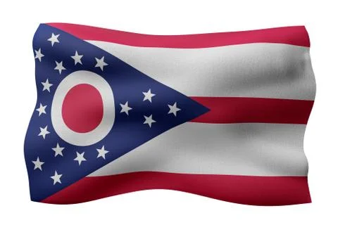 Ohio State flag Stock Illustration