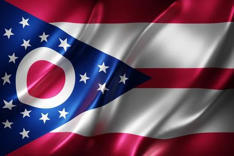 Ohio State flag Stock Illustration