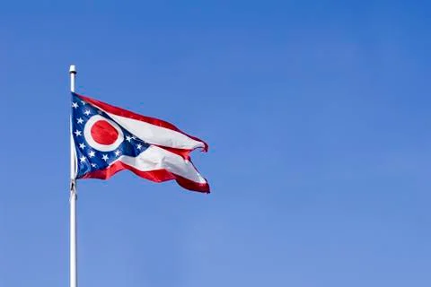 Ohio state flag Stock Photos