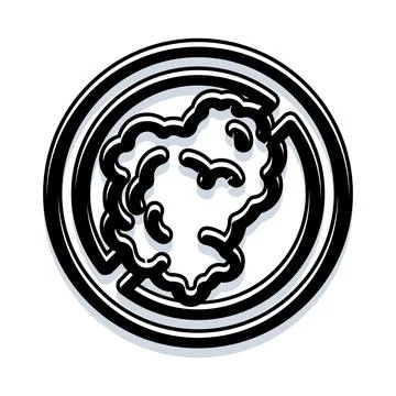 Ohio state map outline vector illustration badge Stock Illustration