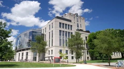 The Ohio State University - Thompson Library 2160p Stock Footage 111114122