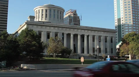 Ohio Statehouse Stock Footage 35798646