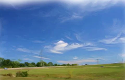 Ohio's Blue Sky Stock Illustration