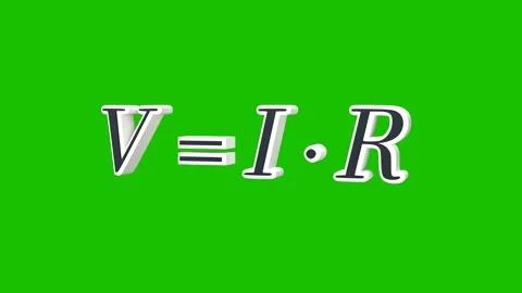 Ohm's Law Formula Stock Footage 249246730