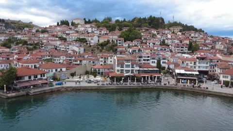 Ohrid drone footage 01 Video stock 320893183