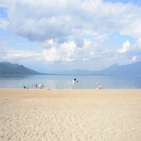 Ohrid Lake Beach Stock Footage 69510371
