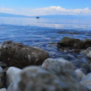 Ohrid Lake Foto stock