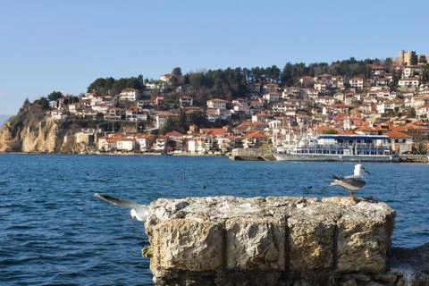 Ohrid lake Stock Photos
