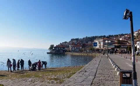 Ohrid lake Stock Photos