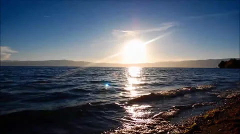 Ohrid Time-Lapse sunset Video stock 23116508