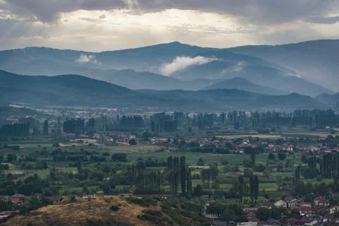 Ohrid town view 스톡 사진