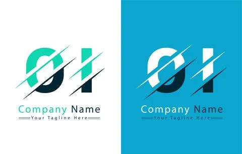 OI Letter Logo Vector Design Concept Elements イラスト素材