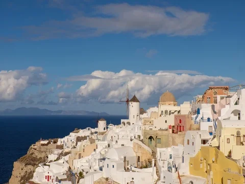 Oia Santorini Stock Footage 73642931