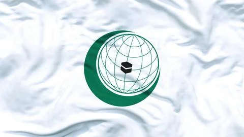 Oic flag waving 4k Stock-Fotos
