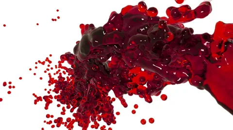 Oil. Abstract liquid flow on white background. Stock Footage