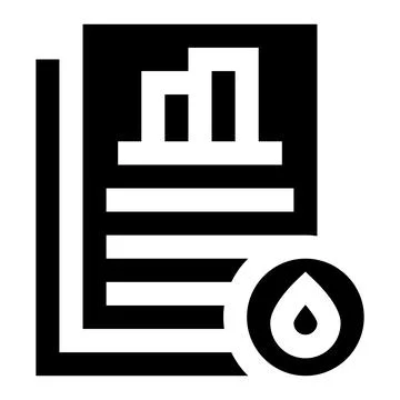 Oil Analytical Report Vector Icon Design Illustration Stock Illustration