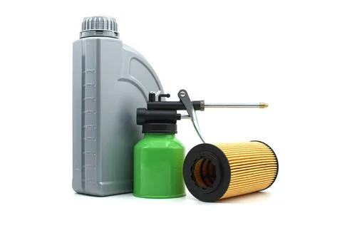Oil and filter replacing maintenance Oil and filter replacing maintenance.... 写真素材