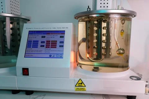 Oil and temperature testing machine Stock Photos