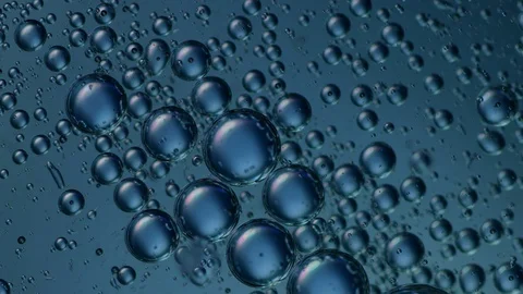Oil babbles on water abstraction Stock Footage 100533765