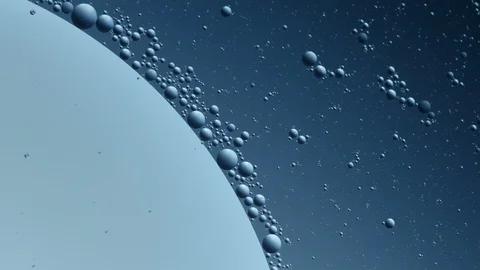 Oil babbles on water abstraction Stock Footage 100535779