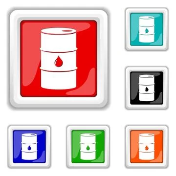 Oil barrel icon 库存插图