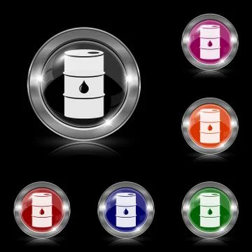 Oil barrel icon 库存插图