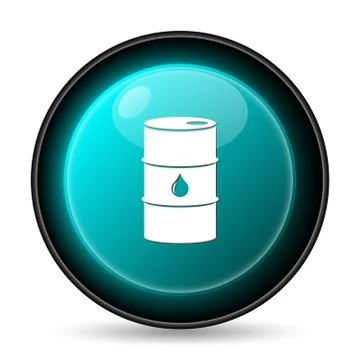 Oil barrel icon. Internet button on white background.. Stock Illustration