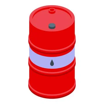 Oil barrel icon isometric vector. City capital Ilustración de archivo