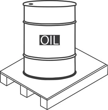 Oil Barrel Icon Vector Design Template Stock Illustration