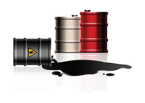 Oil barrel Stock Illustration