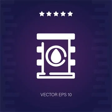 Oil barrel vector icon Stock Illustration