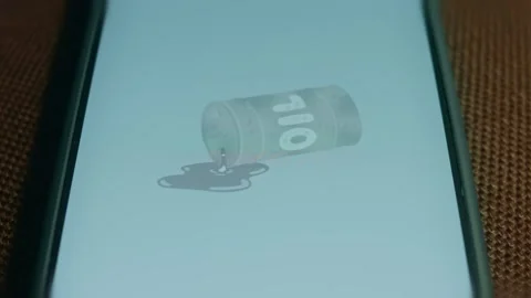 Oil barrel from which oil flows, hand drawn, presentation Video stock 310051625