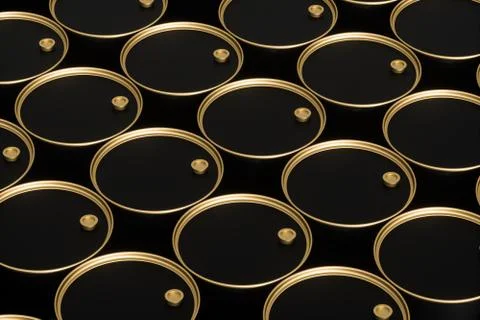 Oil barrel with white background,3d rendering. Stock Photos