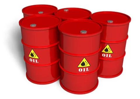 Oil barrels Stock Illustration
