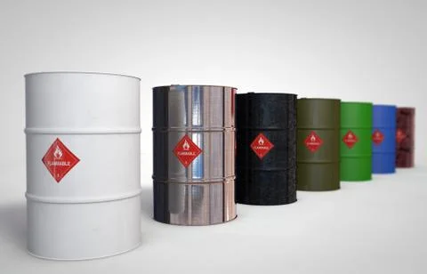 Oil-Barrels Stock Illustration