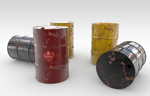 Oil-Barrels Stock Illustration