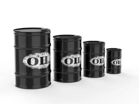 Oil barrels Stock Illustration