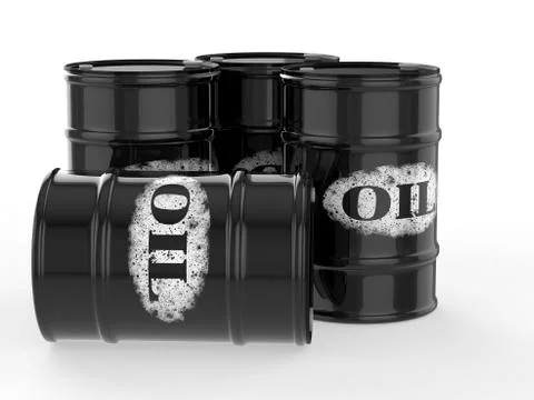 Oil barrels Stock Illustration