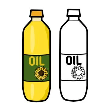 Oil Bottle Stock Illustration