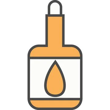 Oil bottle vector icon isolated on white Stock Illustration