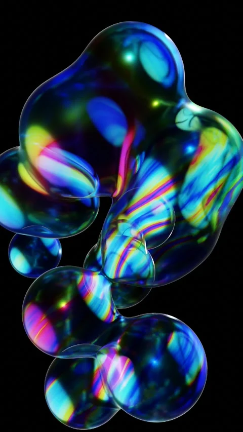 Oil bubble abstract background Stock-Footage 276259785