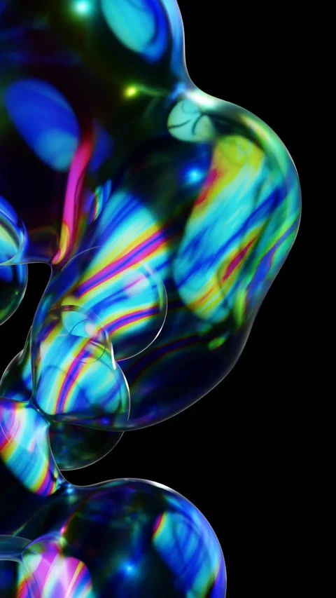 Oil bubble abstract background Stock-Footage 276259819