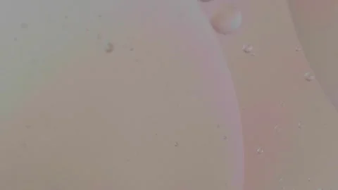 Oil bubble moving on water concept minimal background Stock Footage 254929445