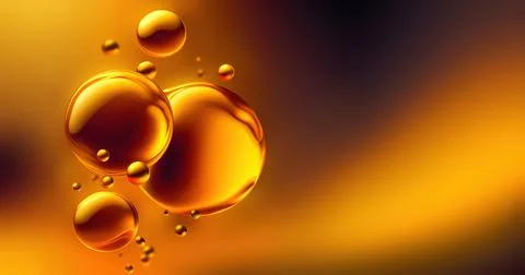 Oil Bubbles Background Stock Illustration